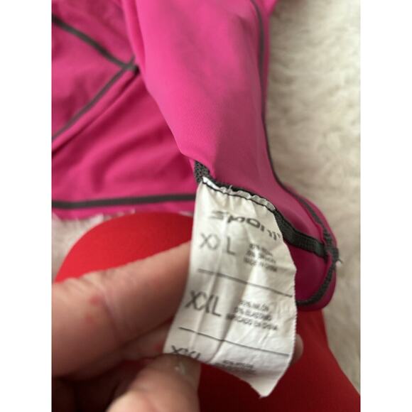 Sporti Adult Sz. XXL Pink Short Sleeved Rashguard. Great Top - Picture 8 of 12